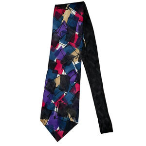 Robert Daskal Men’s 100% Silk Tie. Hand painted. NWOT Made in U.S.A